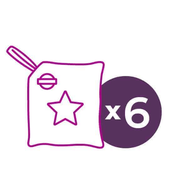 6 Licensed Scents Paks