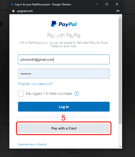 Zip Pay Scentsy step 4