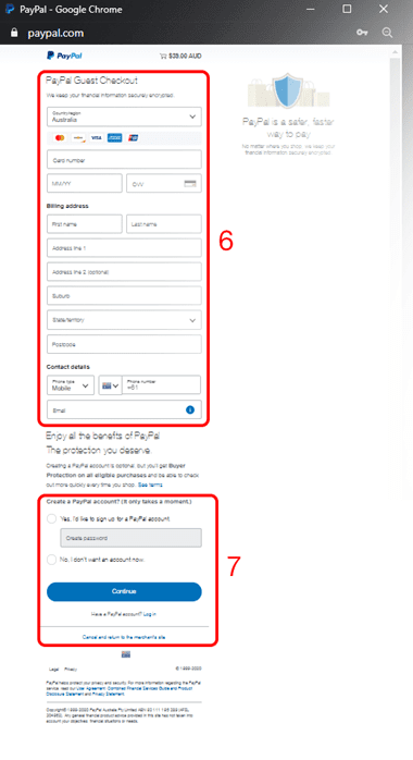 Zip Pay Scentsy step 5