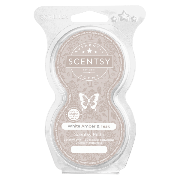 White Amber & Teak Scentsy Pods