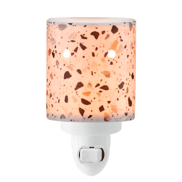 Terrazo Mini Scentsy Warmer - Lit