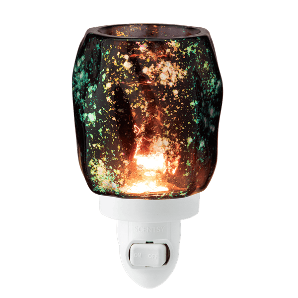 Anniversary Opal Mini Scentsy Warmer Lit