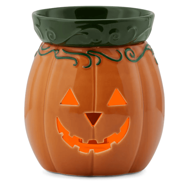 Jack O'Lantern Scentsy Warmer - Lit