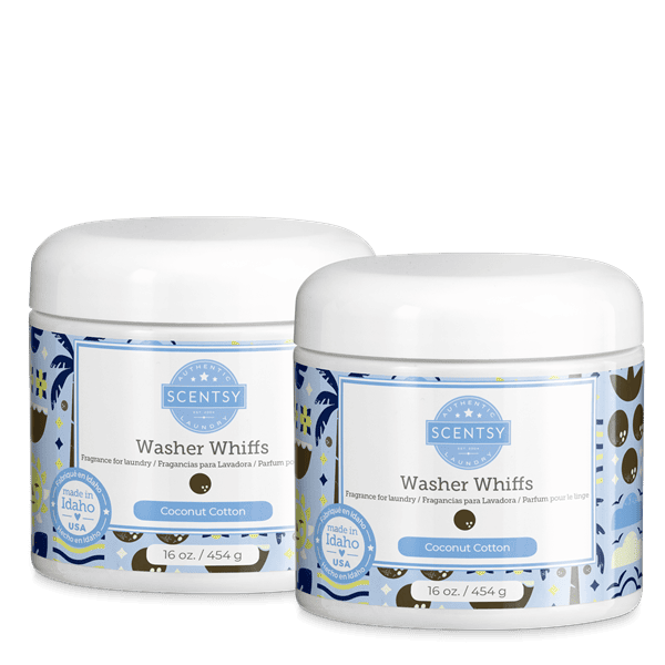 Coconut Cotton Washer Whiffs Twin Pack