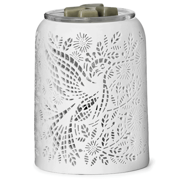 Etched Hummingbird Scentsy Warmer - Unlit
