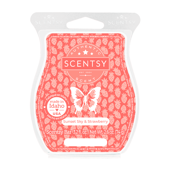 Sunset Sky & Strawberry Scentsy Bar
