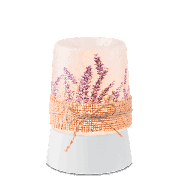 Lavender Fields Mini Scentsy Warmer with Tabletop Base