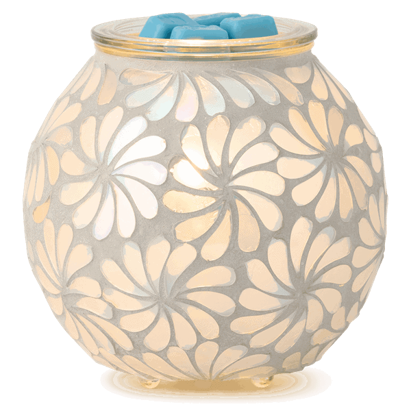 Sky Blossom Scentsy Warmer - Lit