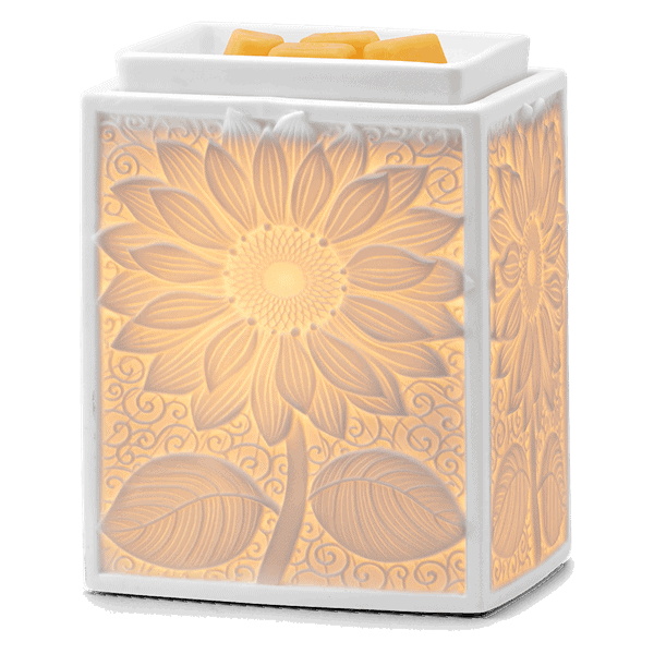 Sunburst Scentsy Warmer - Lit