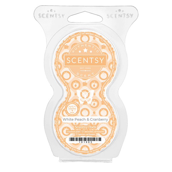 White Peach & Cranberry Scentsy Pods