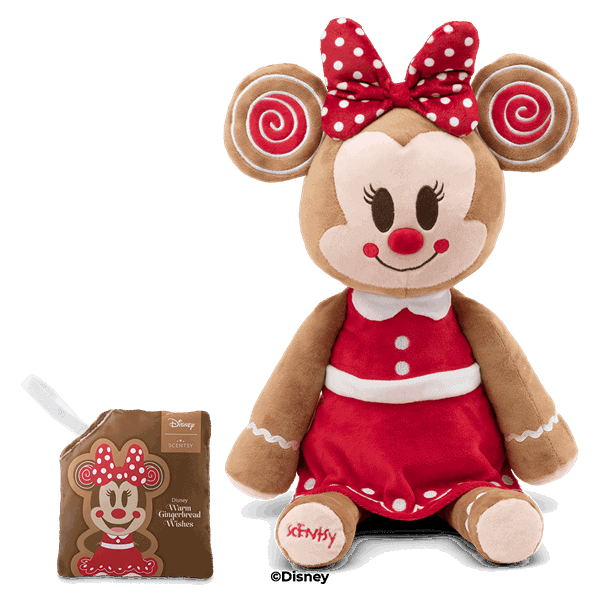 Disney Minnie Mouse Gingerbread Scentsy Buddy with Pak