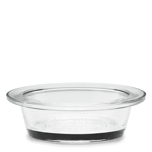 Clear Glass Round Lip Dish