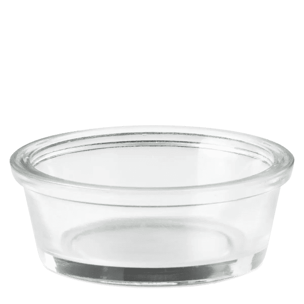 Clear Glass Round Lip Replacement Dish (80x25 mm)